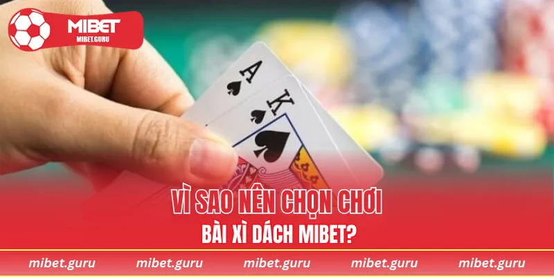Vì sao nên chọn chơi bài Xì dách MIBET?